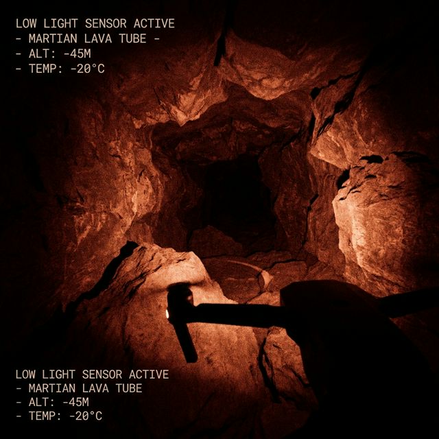 Drone View of Lava Tube