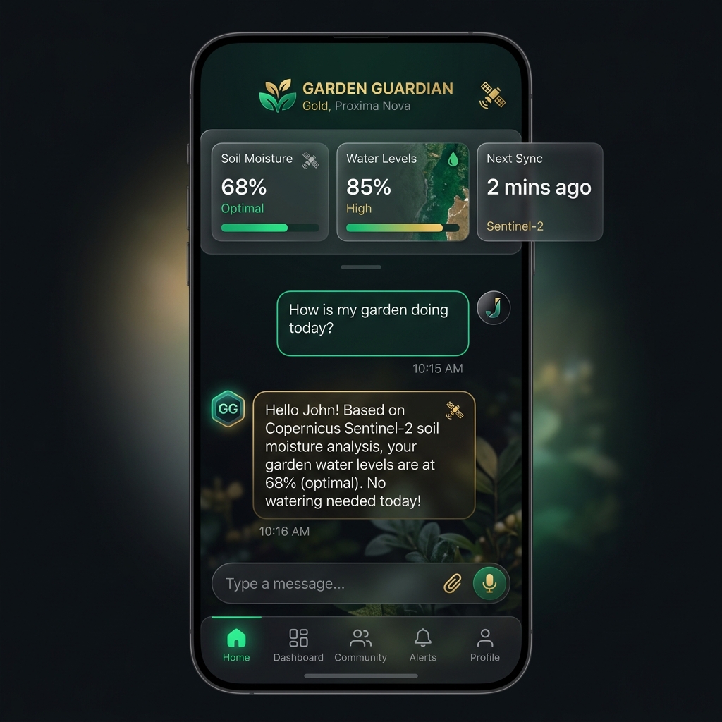 Soil Moisture Chatbot Mockup