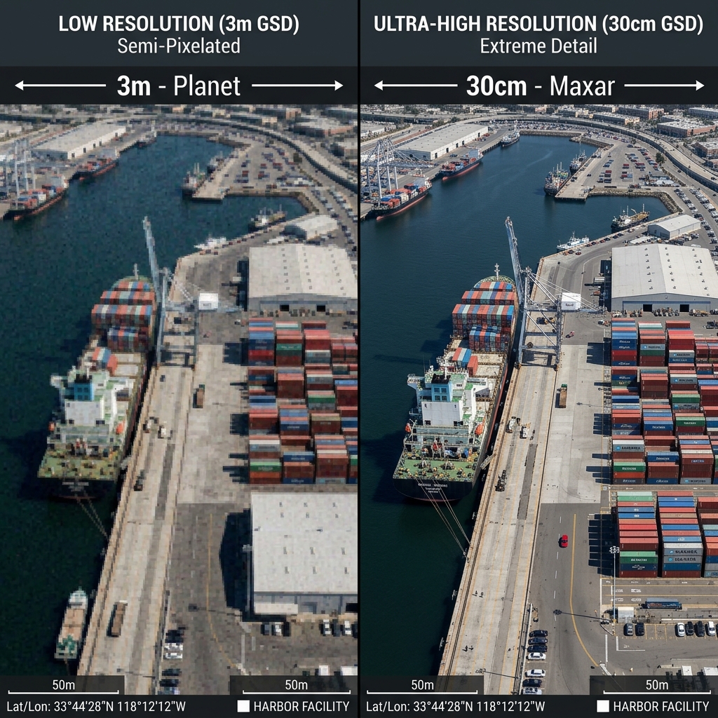 Resolution Comparison: 3m vs 30cm