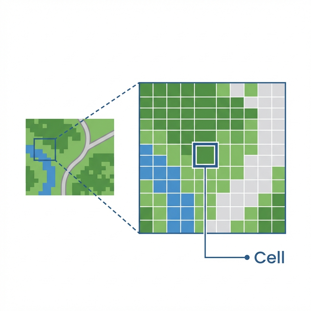 Raster Cell Structure