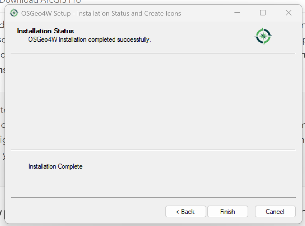 Installation Complete
