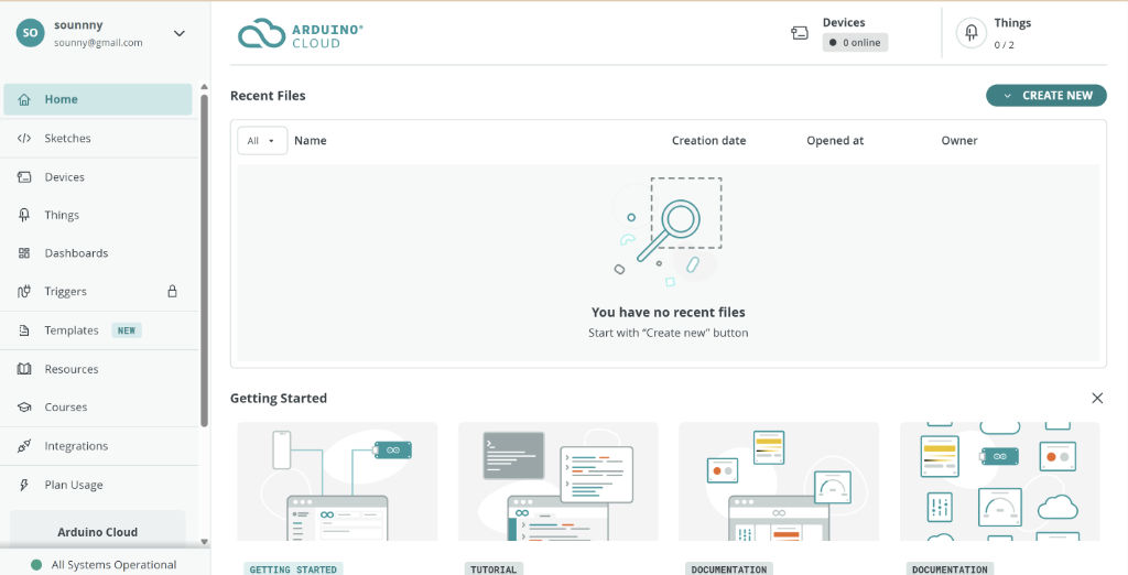 Arduino Cloud Interface