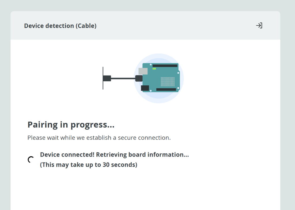 Device Pairing in Progress