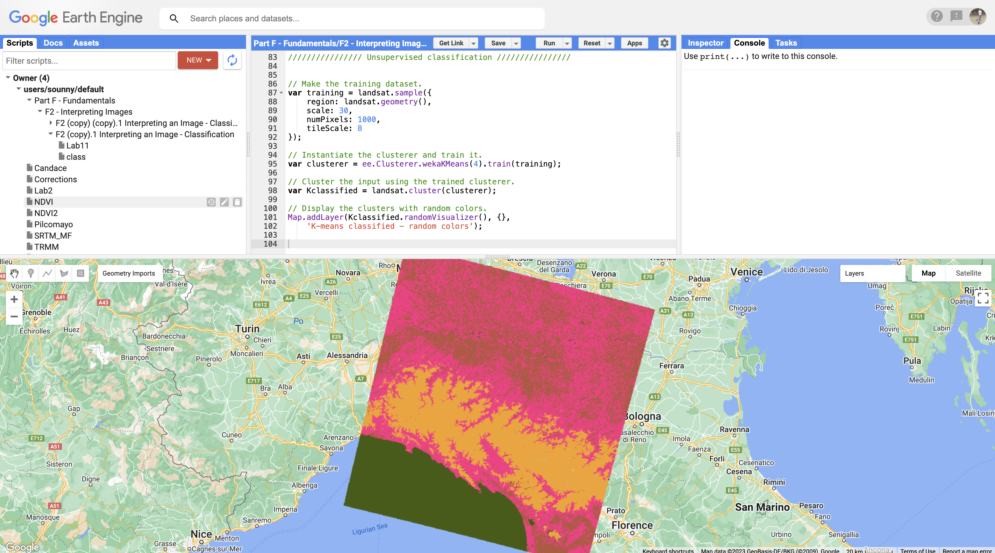 SCREENSHOT OF THE RESULT