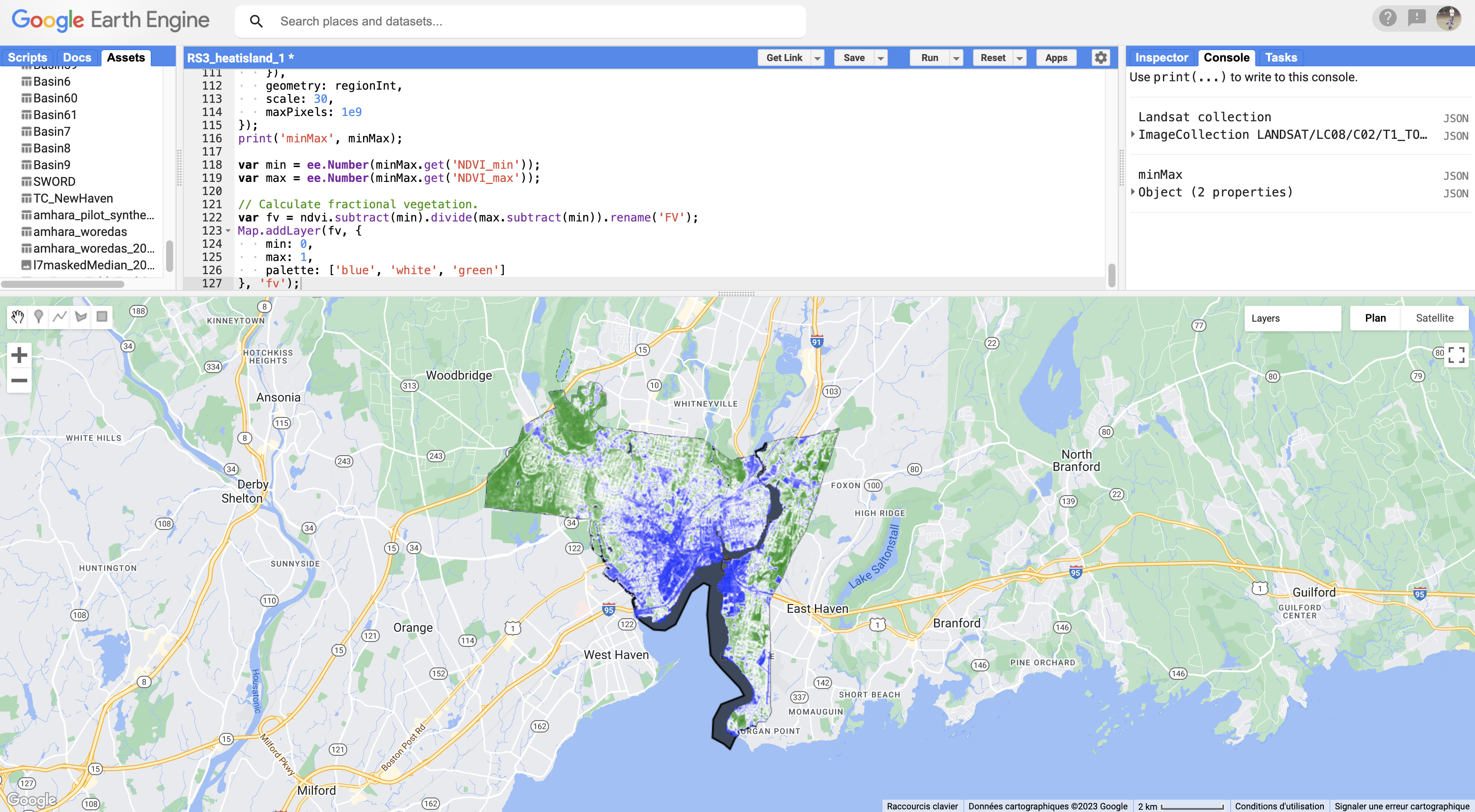 Fractional vegetation screenshot