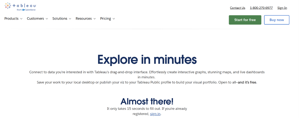 Tableau Public Free Access