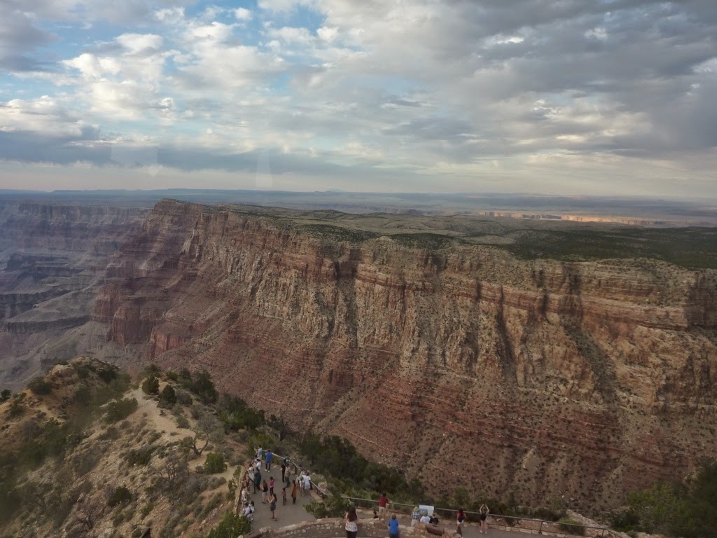Panoramic view of the canyon walls