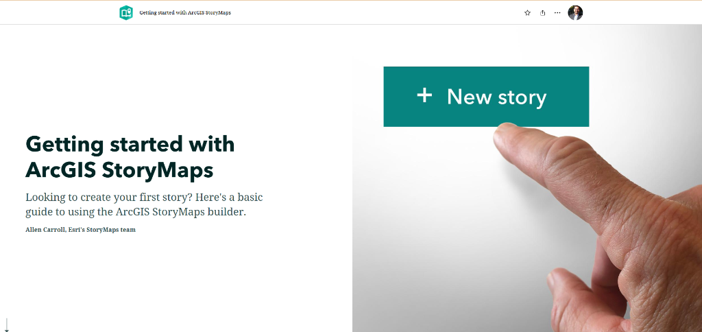 Getting Started with ArcGIS StoryMaps Guide