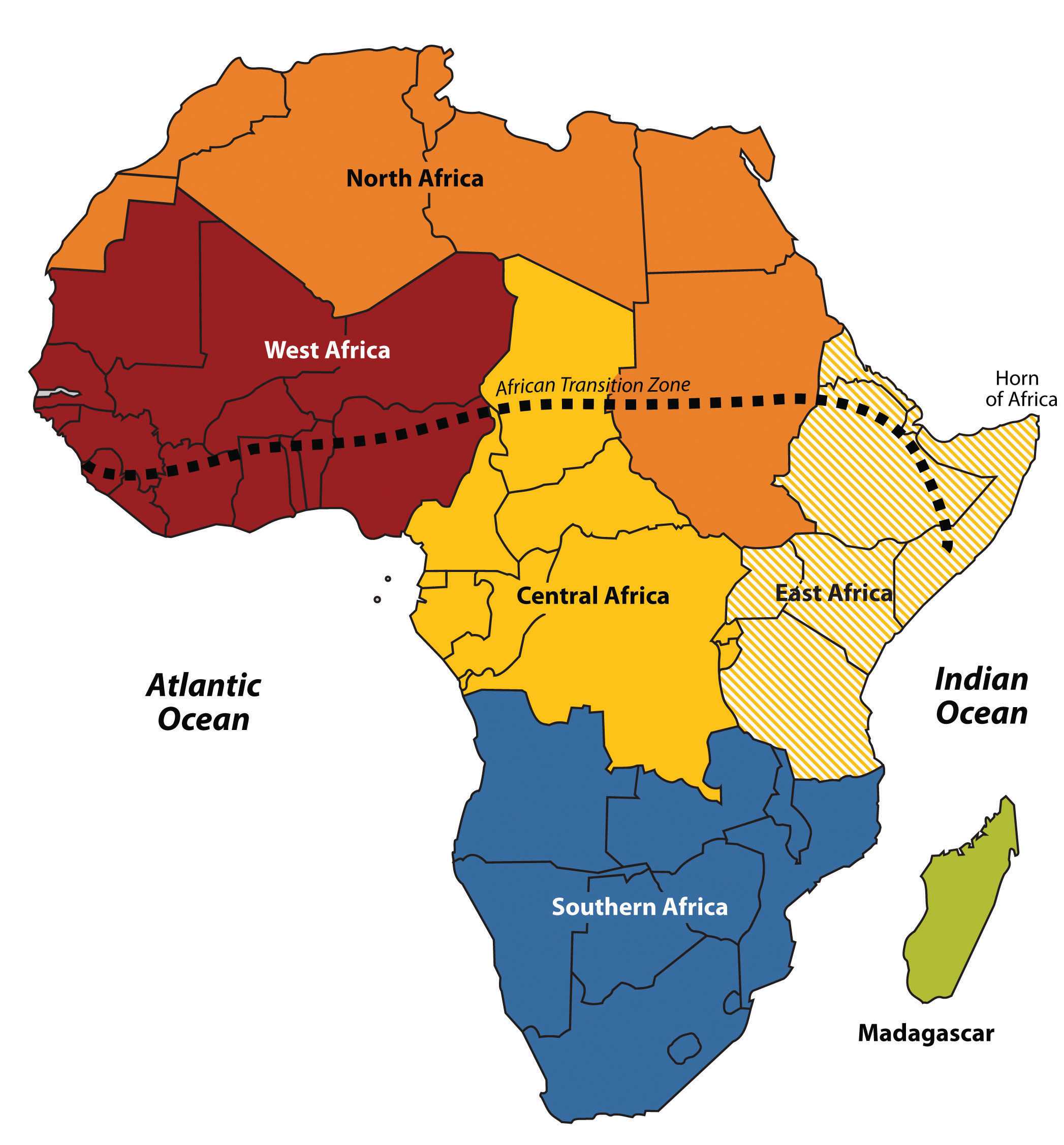 African Transition Zone map