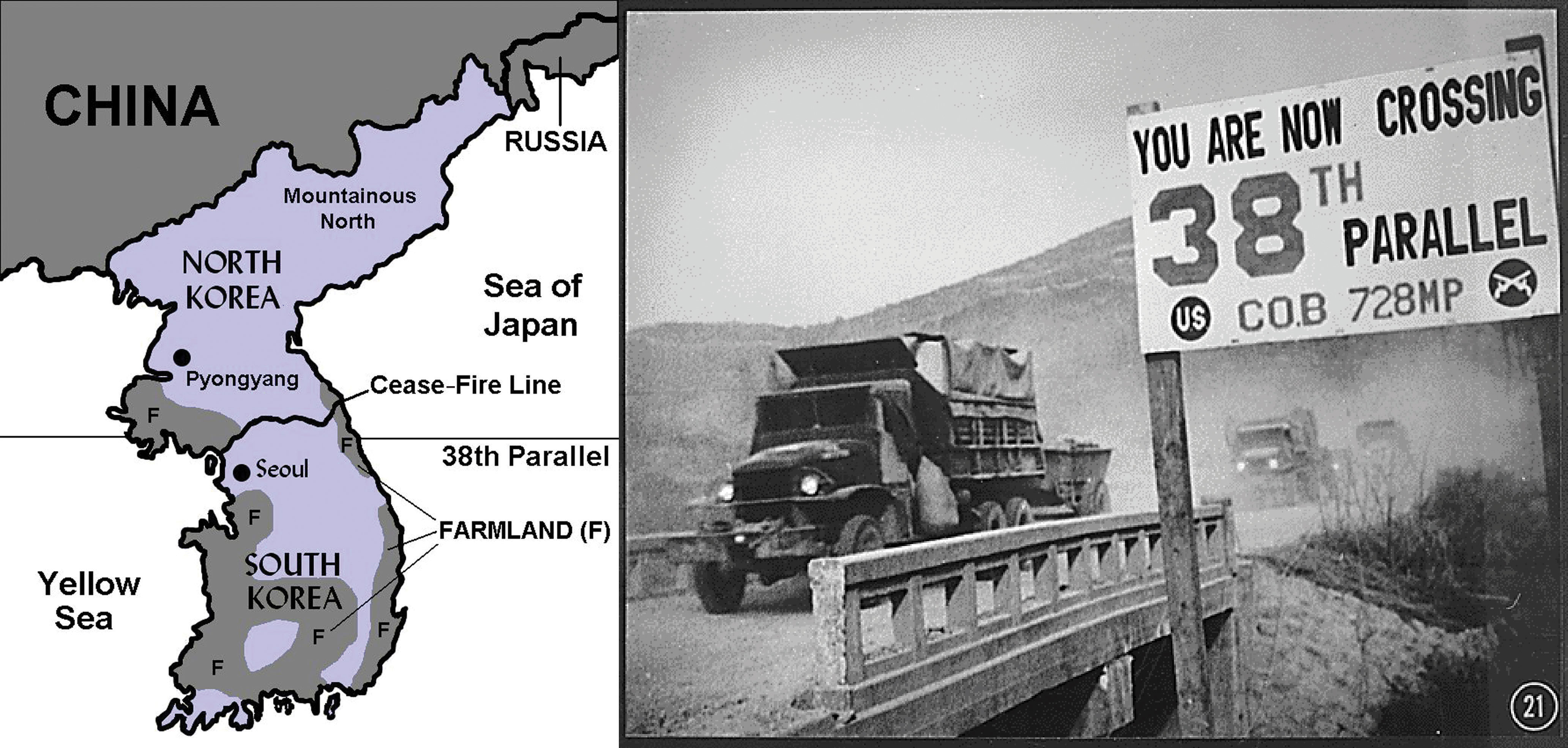 Korean Peninsula satellite night view